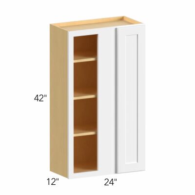Allure® Galaxy Pitch Black 24"W x 42"H x 12"D Blind Corner Cabinet (WBC2442)