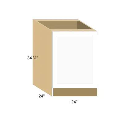 Classic Versailles White 24"W x 34.5"H x 24"D Base End Cabinet (BECS24)