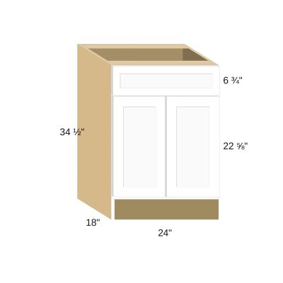 Classic Versailles Ale 24"W x 34.5"H x 18"D Vanity Cabinet (V2418)