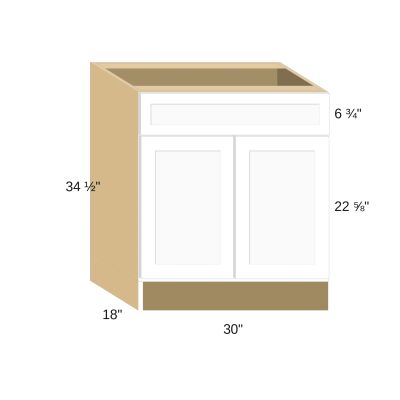 Classic Versailles Ale 30"W x 34.5"H x 18"D Vanity Cabinet (V3018)