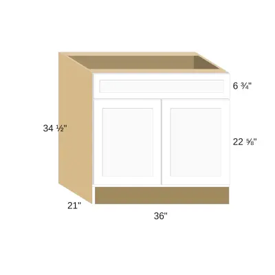 Classic Versailles Ale 36"W x 34.5"H x 21"D Vanity Cabinet (V36)