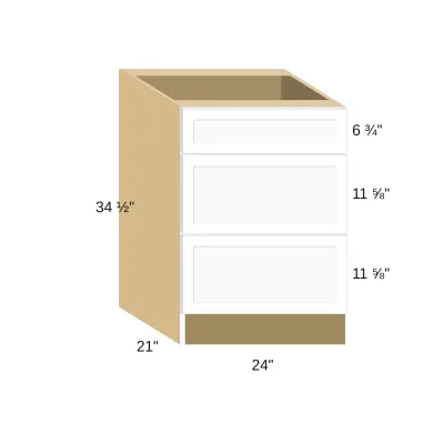 Classic Versailles Ale 24"W x 34.5"H x 21"D Vanity Drawer Base (VDB24)