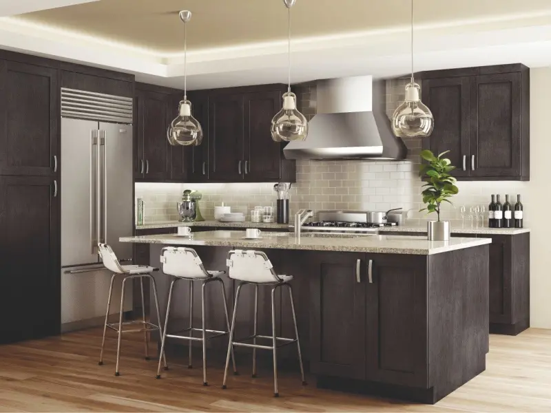 Concord Elegant Smoky Grey 30"W x 12"H x 24"D Wall Cabinet (3012X24)