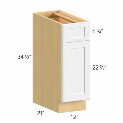 Concord Elegant Ocean 12"W x 34.5"H x 21"D Vanity Cabinet (VB12)