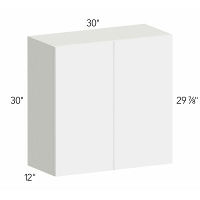 Classic Versailles Sleek White 30"W x 30"H x 12"D Blind Corner Wall Cabinet (BLW27/3030)