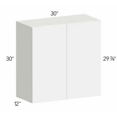 Classic Versailles Sleek White 30"W x 30"H x 12"D Blind Corner Wall Cabinet (BLW27/3030)