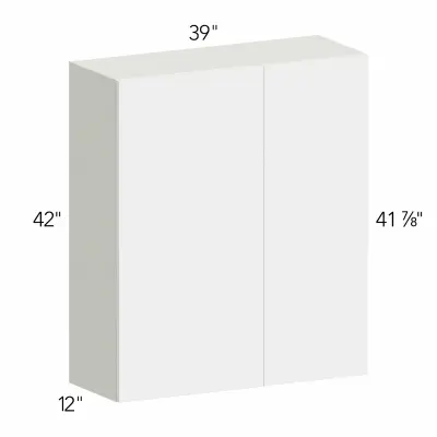 Classic Versailles Sleek White 39"W x 42"H x 12"D Blind Corner Wall Cabinet (BLW36/3942)