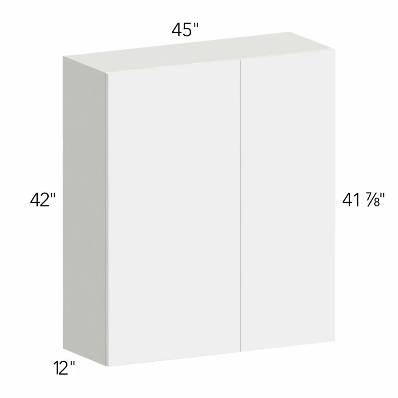 Classic Versailles White 45"W x 42"H x 12"D Blind Corner Wall Cabinet (BLW42/4542)