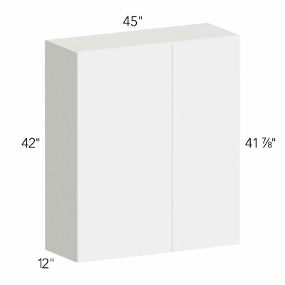 Classic Versailles White 45"W x 42"H x 12"D Blind Corner Wall Cabinet (BLW42/4542)