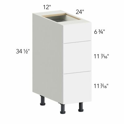 Classic Versailles Ale 12"W x 34.5"H x 24"D Drawer Base Cabinet (DB12)