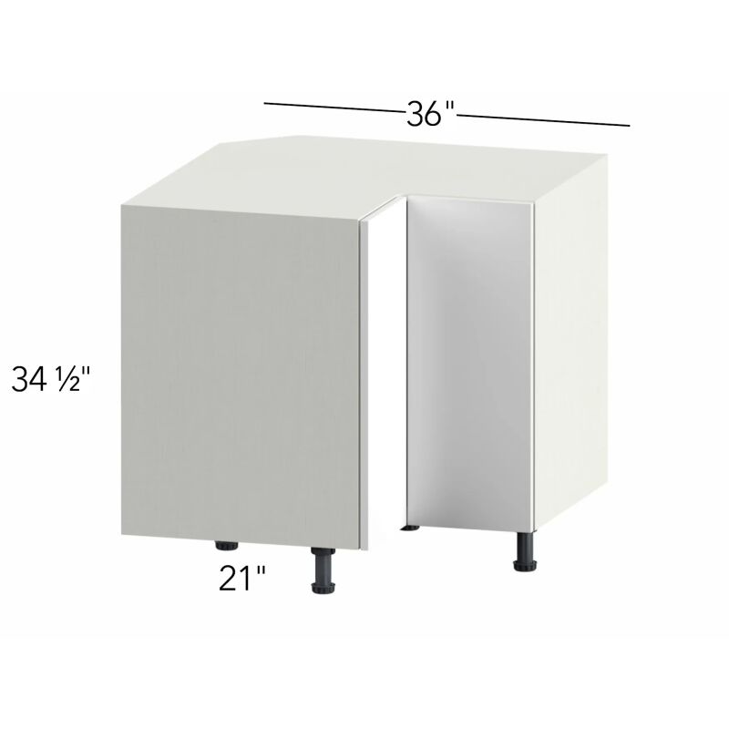Classic Versailles White 36"W x 34.5"H x 36"D Easy Reach Corner Base (ER36L)