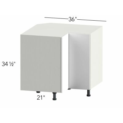 Classic Versailles White 36"W x 34.5"H x 36"D Lazy Susan Corner Base (LS36L)