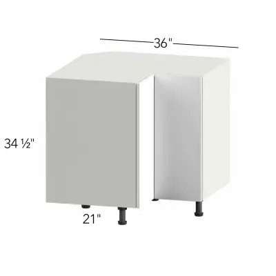 Classic Versailles White 36"W x 34.5"H x 36"D Lazy Susan Corner Base (LS36L)