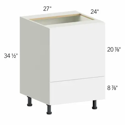 Classic Versailles White 27"W x 34.5"H x 24"D Microwave Base Cabinet (MCB27)