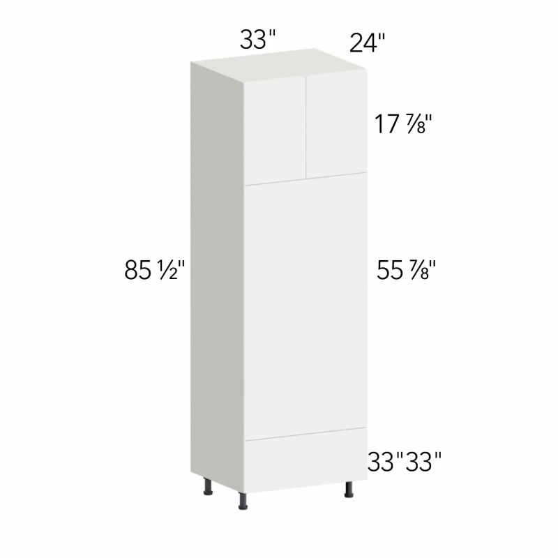 Classic Versailles White 33"W x 84"H x 24"D Oven Cabinet (OV3384)