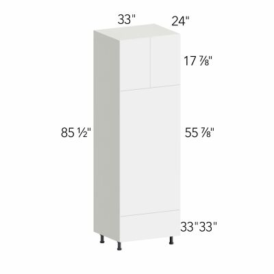 Classic Versailles White 33"W x 84"H x 24"D Oven Cabinet (OV3384)