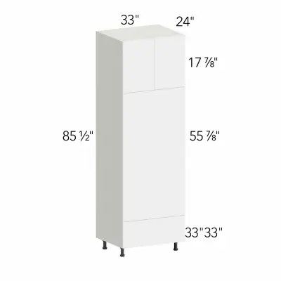 Classic Broadway Cotton 33"W x 84"H x 24"D Double Oven Cabinet (OVD3384)