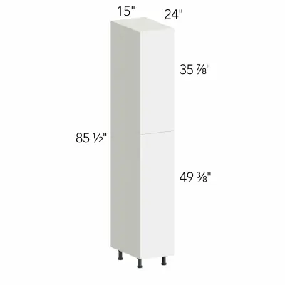Classic Versailles White 15"W x 84"H x 24"D Tall Pantry Cabinet (UC1524X84)