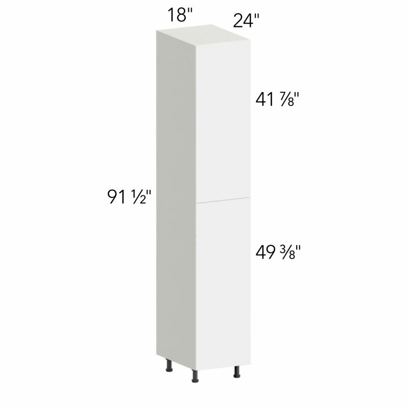 Classic Versailles White 18"W x 96"H x 24"D Tall Pantry Cabinet (UC1824X96)