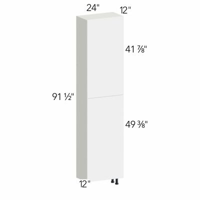 Classic Versailles White 24"W x 96"H x 12"D Tall Pantry Cabinet (UC2412X96)