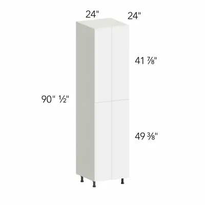 Classic Versailles White 24"W x 90"H x 24"D Tall Pantry Cabinet (UC2424X90)