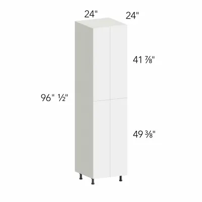 Classic Versailles White 24"W x 96"H x 24"D Tall Pantry Cabinet (UC2424X96)
