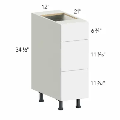 Classic Versailles Ale 12"W x 34.5"H x 21"D Vanity Drawer Base (VDB12)