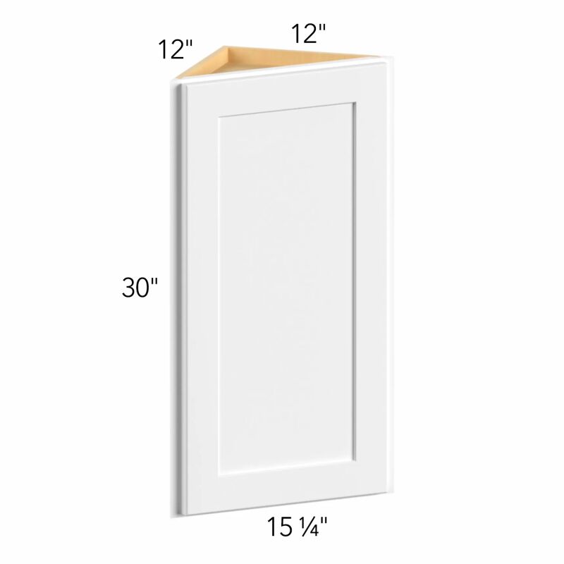 Classic Versailles White 12"W x 30"H x 12"D Wall End Cabinet (WEC1230)
