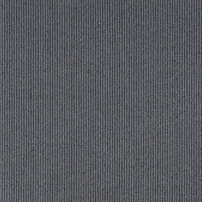 Pinstripe Grey Flannel Carpet Tile