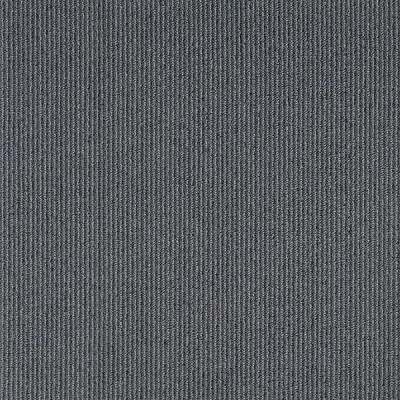 Pinstripe Grey Flannel Carpet Tile