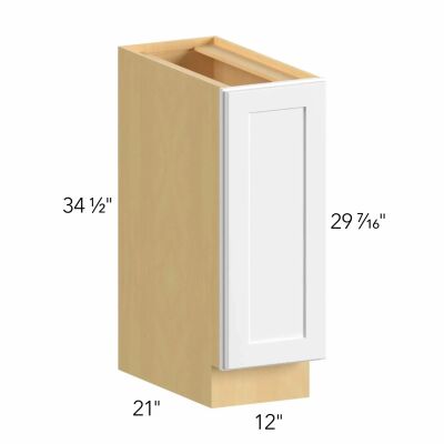 Allure® Galaxy Dove 12"W x 34.5"H x 21"D Vanity Cabinet (VB12FD)
